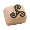 LaDot - Pierre pour tatouage éphémère - en céramique - taille S (2,2 x 2,2 cm) - triskèle