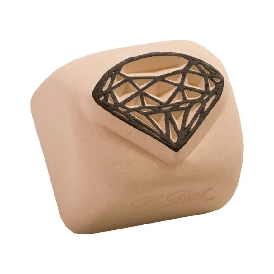 LaDot - Pierre pour tatouage éphémère - en céramique - taille S (2,2 x 2,2 cm) - diamant