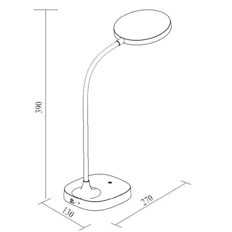 Lampe de Bureau BOB - blanc