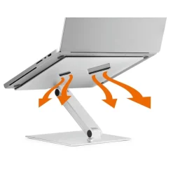 Laptop Stand rise - Support universel pour pc portable jusqu'à 17" ( jusqu'à 5kg) - argent