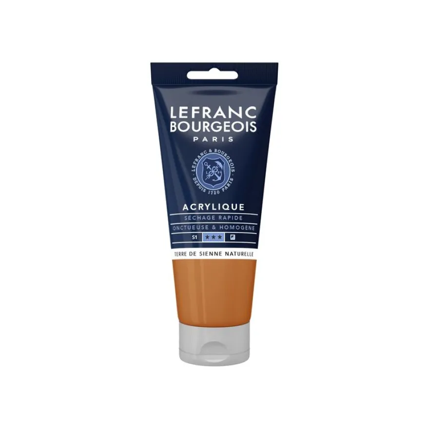 Lefranc Bourgeois - Peinture acrylique - terre de Sienne naturelle - 80 ml