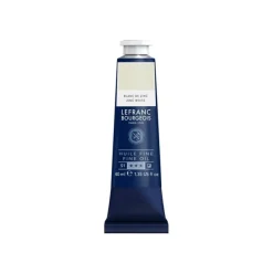 Lefranc Bourgeois - Peinture à l'huile - blanc zinc - semi-opaque - fine - 40 ml