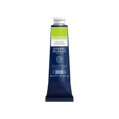 Lefranc Bourgeois - Peinture à l'huile - jaune vert - semi-opaque - fine - 40 ml