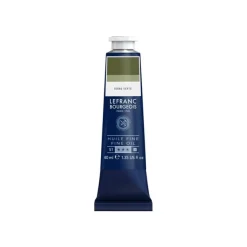 Lefranc Bourgeois - Peinture à l'huile - vert terre - opaque - fine - 40 ml