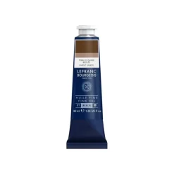 Lefranc Bourgeois - Peinture à l'huile - terre d'ombre brûlée - opaque - fine - 40 ml