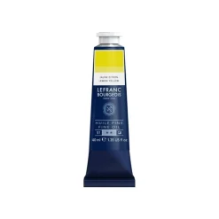 Lefranc Bourgeois - Peinture à l'huile - jaune citron - semi-opaque - fine - 40 ml