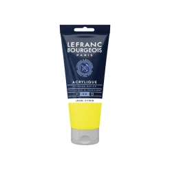Lefranc Bourgeois - Peinture acrylique - jaune citron - 80 ml