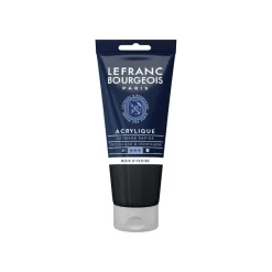 Lefranc Bourgeois - Peinture acrylique - noir d'ivoire - 80 ml