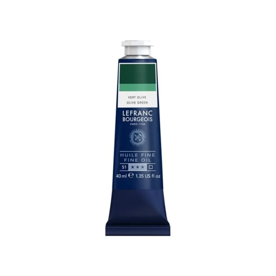 Lefranc Bourgeois - Peinture à l'huile - vert stil de grain - transparent - fine - 40 ml