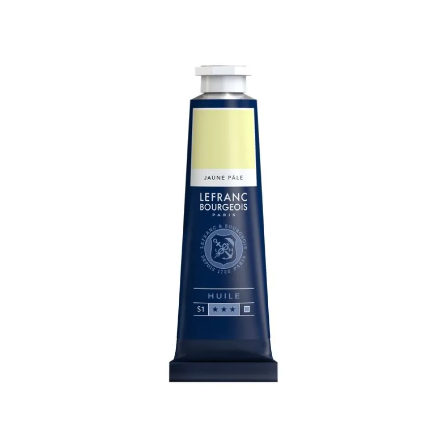 Lefranc Bourgeois - Peinture à l'huile - jaune pâle - 40 ml
