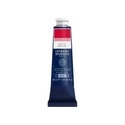 Lefranc Bourgeois - Peinture à l'huile - rouge vif - semi-opaque - fine - 40 ml