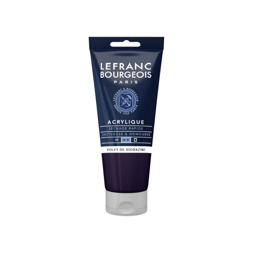 Lefranc Bourgeois - Peinture acrylique - violet dioxazine - 80 ml