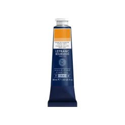 Lefranc Bourgeois - Peinture à l'huile - teinte jaune profond de cadmium - semi-opaque - fine - 40 ml