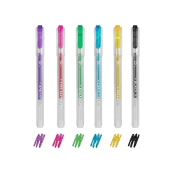 Legami - 6 Mini stylos gel pailleté