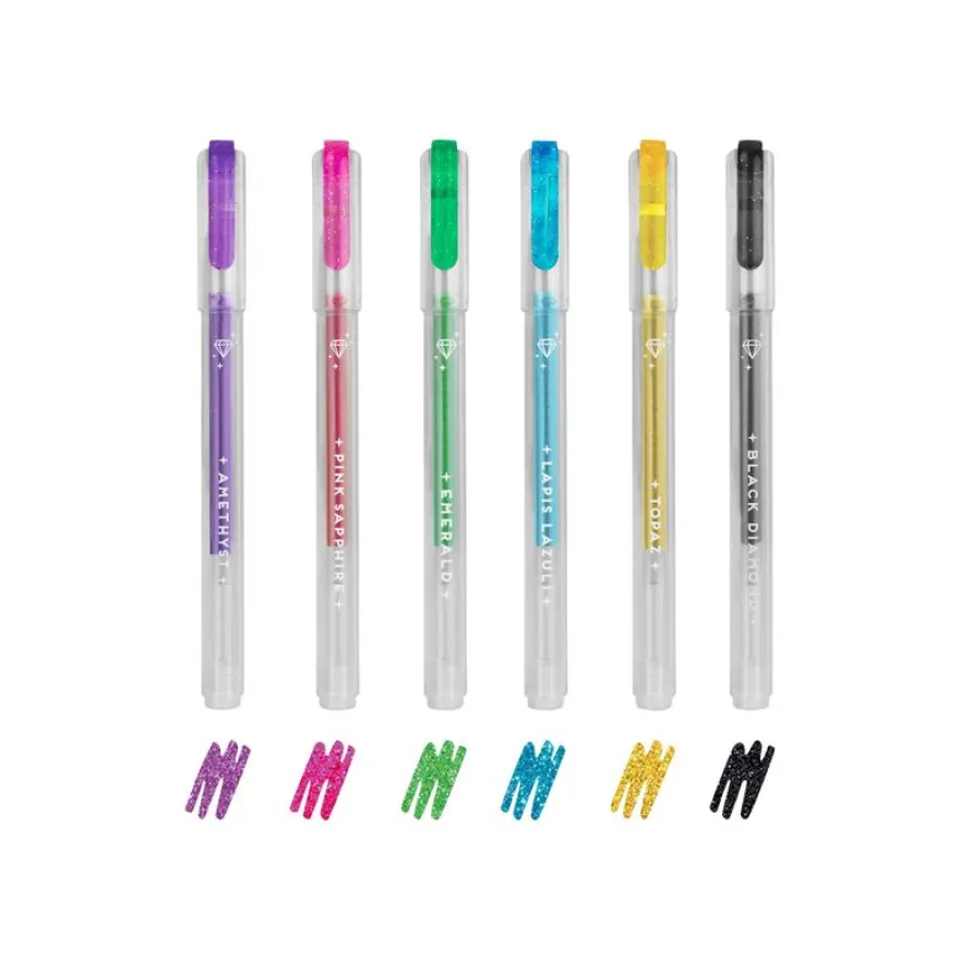 Legami - 6 Mini stylos gel pailleté