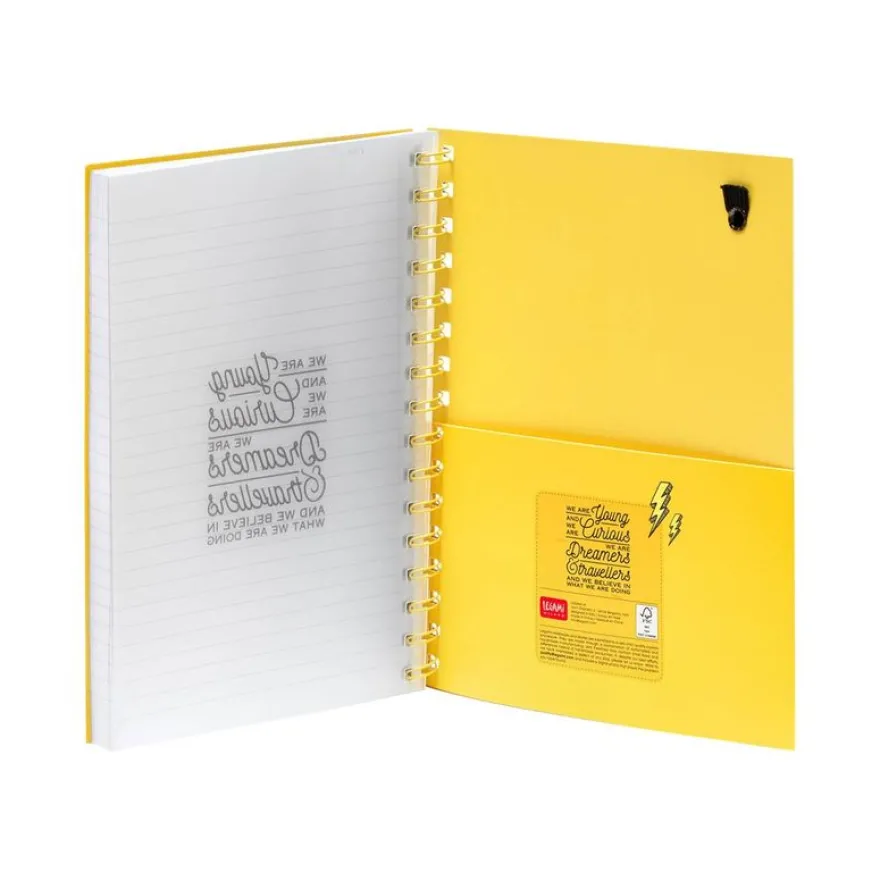 Legami - Carnet de notes - A5 - 200 pages - ligné - flash