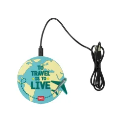 Legami - Chargeur de téléphone fantaisie - motif voyage