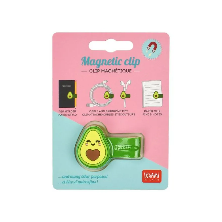 Legami - Clip magnétique pour casque, câbles - motif avocat