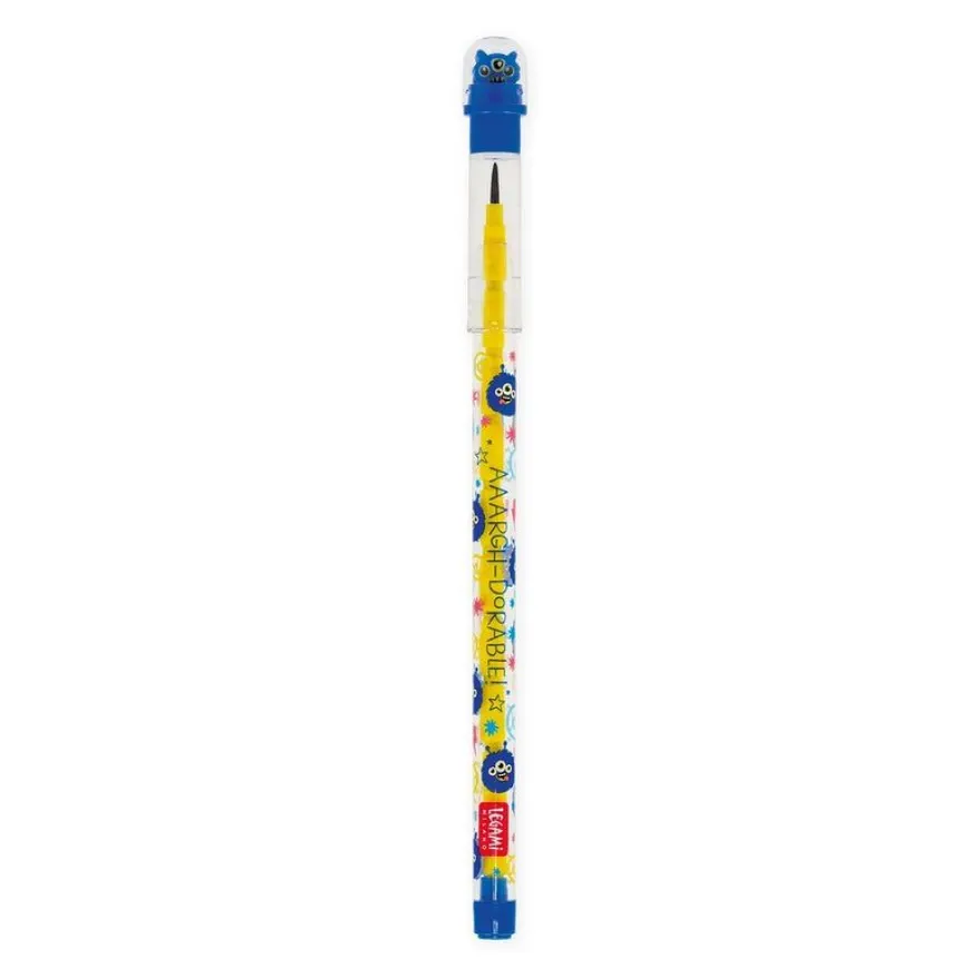 Legami - Crayon empilable avec gomme Monster