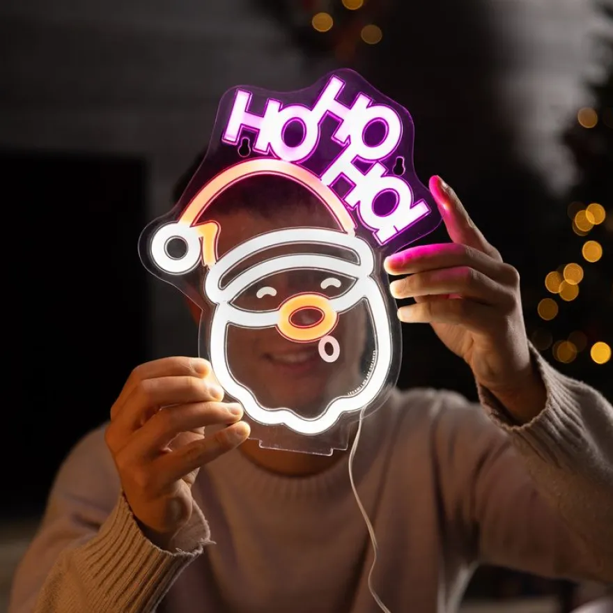 Legami - Enseigne lumineuse LED à effet néon - Santa Claus - Noël