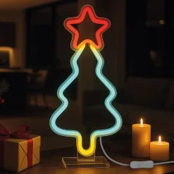 Legami - Enseigne lumineuse LED à effet néon - Xmas tree - Noël