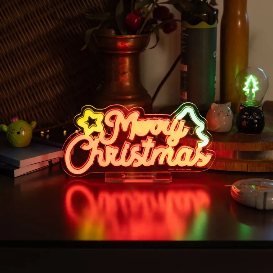 Legami - Enseigne lumineuse LED à effet néon - Merry Xmas - Noël