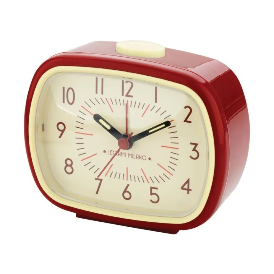 Legami - Horloge réveil rétro - rouge