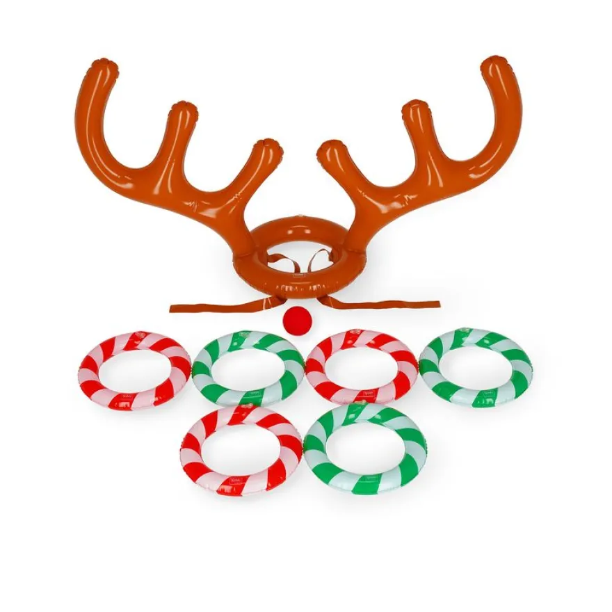 Legami - Jeu de lancer des anneaux gonflable - Reindeer - Noël