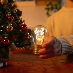 Legami - Lampe de table en forme d’ampoule - Reindeer - Noël