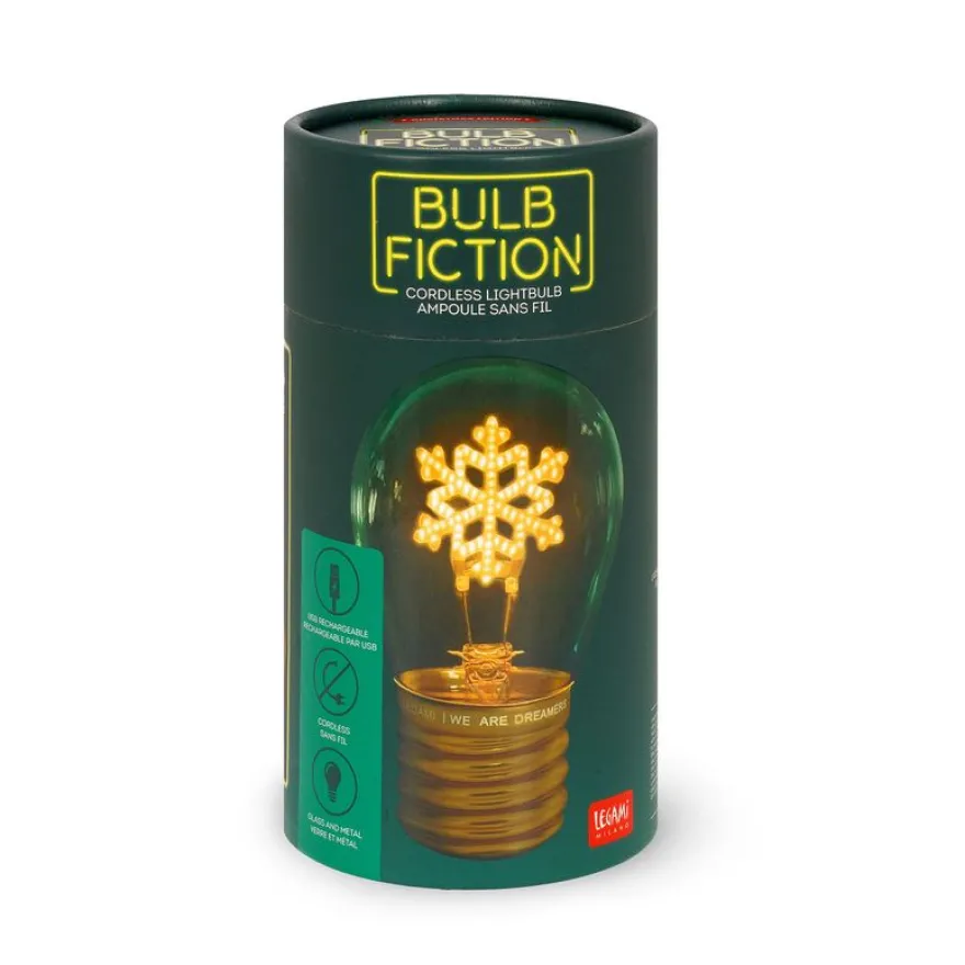 Legami - Lampe de table en forme d’ampoule snowflake