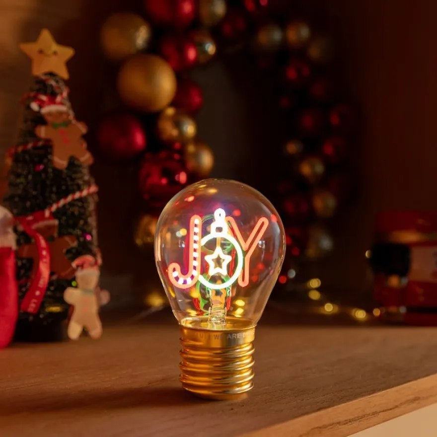 Legami - Lampe de table en forme d’ampoule - Joy - Noël