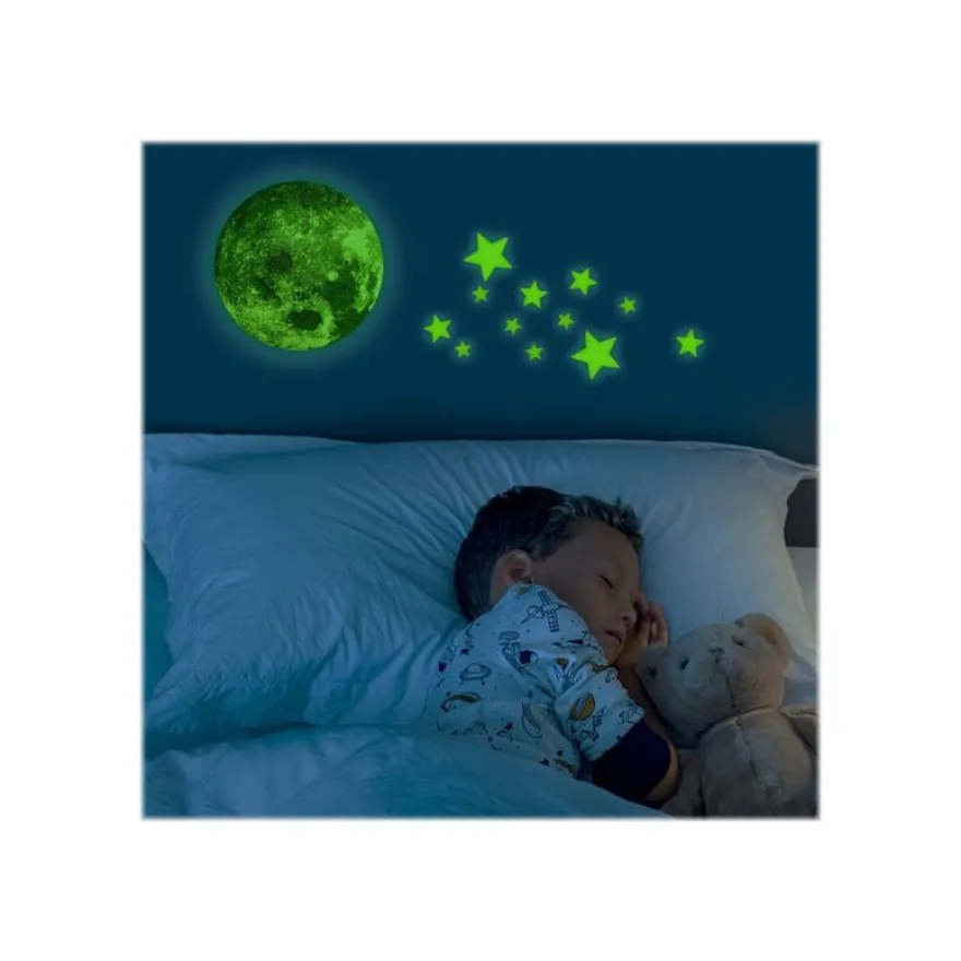 Legami - Lune phosphorescente - adhésif décoratif - 15 cm de diamètre