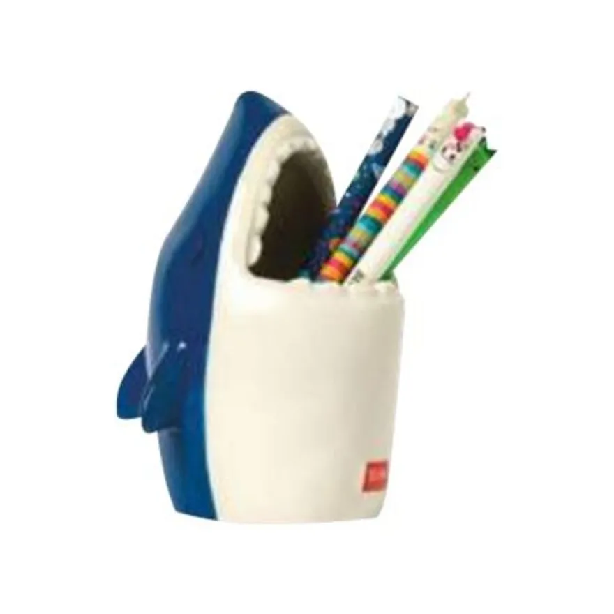 Legami - Pot à crayons céramique - requin
