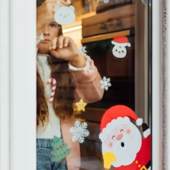 Legami - Set de 70 autocollants électrostatiques pour fenêtre - Noël