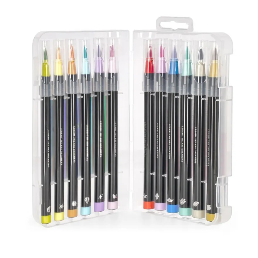 Legami - Set de 12 feutres pinceaux pastel