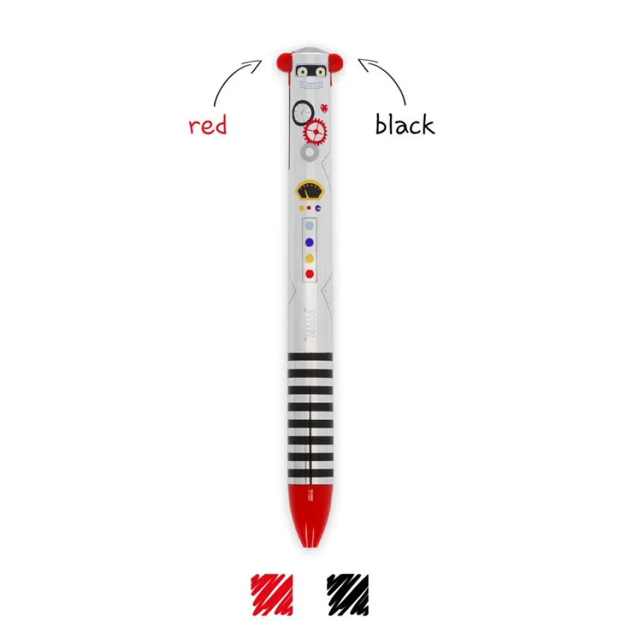 Legami - Stylo à bille 2 couleurs robot