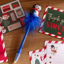 Legami - Stylo à encre gel avec pingouin lumineux - Noël