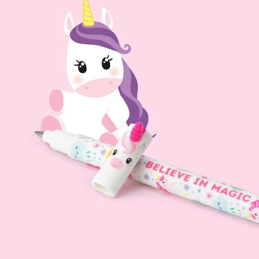 Legami - Stylo à encre gel effaçable - 0,7 mm - Licorne