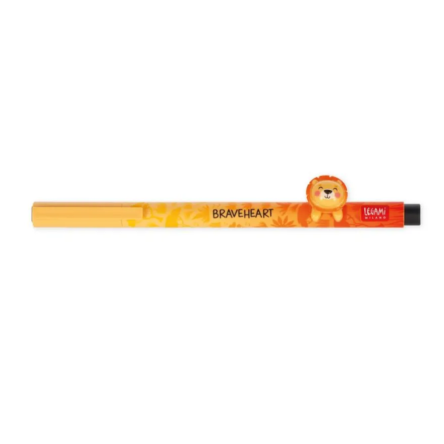 Legami - Stylo à encre gel Lovely Friends Lion
