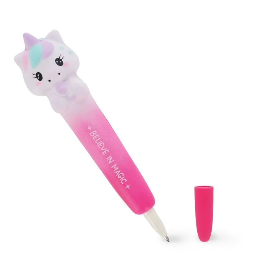 Legami - Stylo à encre gel antistress squishy unicorn