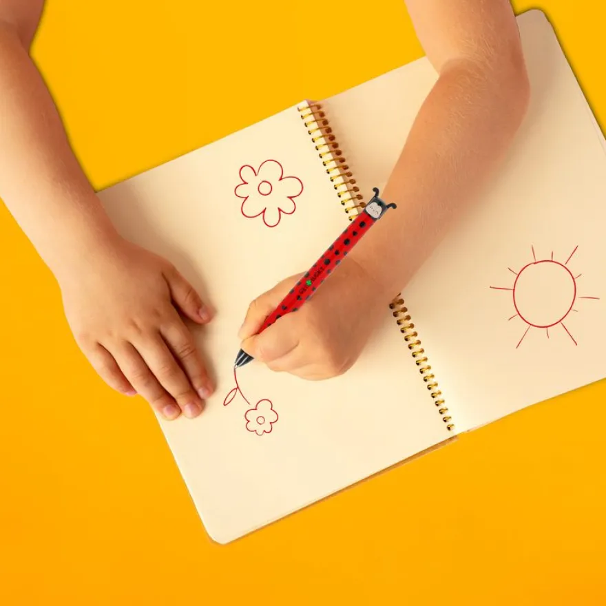 Legami – Stylo Bille 2 Couleurs Ladybug Coccinelle