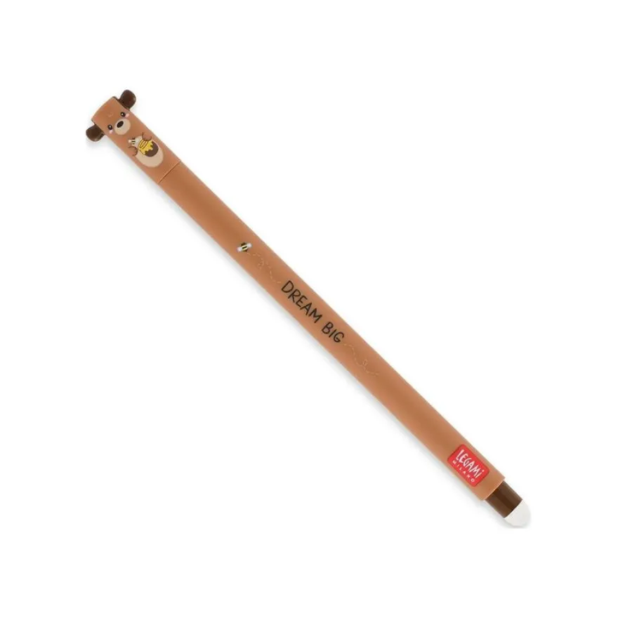 Legami - Stylo gel effaçable - nounours - rouge
