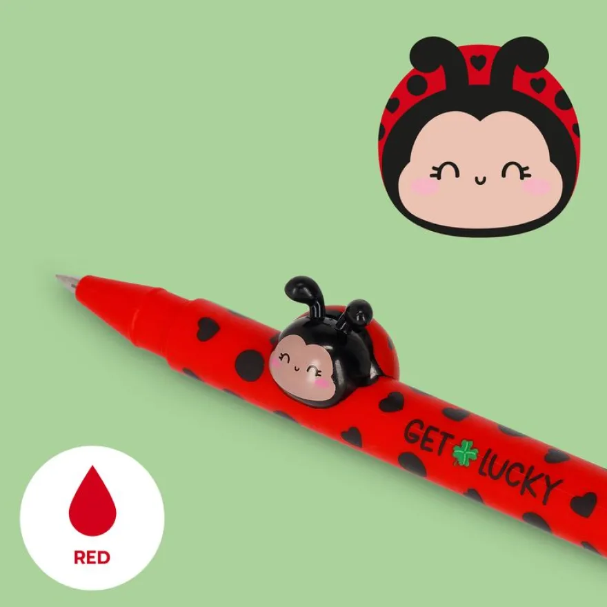 Legami – Stylo Gel Ladybug Lovely Friends Coccinelle