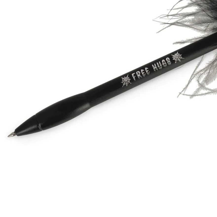 Legami - Stylo lumineux à encre gel - Halloween Noir - avec Araignée - Pointe moyenne