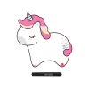 Legami - Tableau blanc magnétique - licorne - 28 x 28 cm