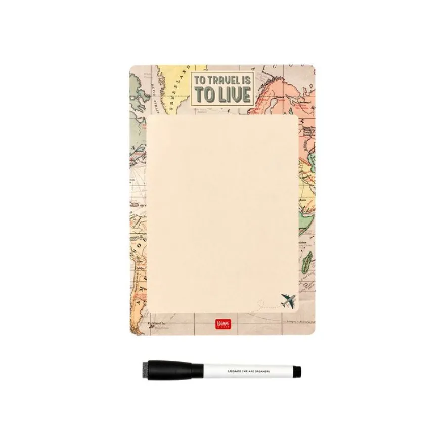 Legami - Tableau blanc magnétique - 28 x 35 cm - travel