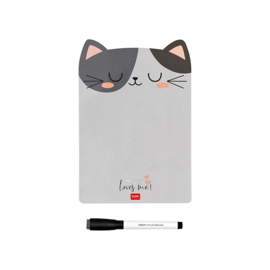 Legami - Tableau blanc magnétique - 28 x 35 cm - kitty