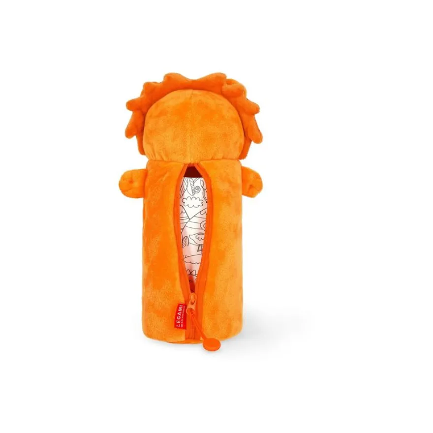 LEGAMI - Trousse - super doux - polyester, tissu peluche - lion
