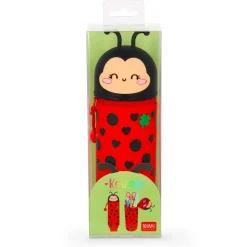 Legami – Trousse 2‑en‑1 Ladybug Get Lucky Coccinelle