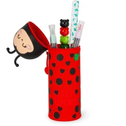 Legami – Trousse 2‑en‑1 Ladybug Get Lucky Coccinelle